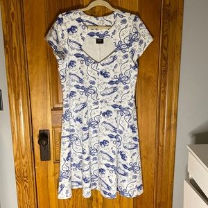 RockSteady Retro Squid Submarine Print Dress 2X Like New